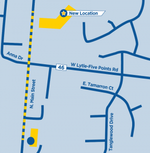 New Location Map, 768 North Main Street